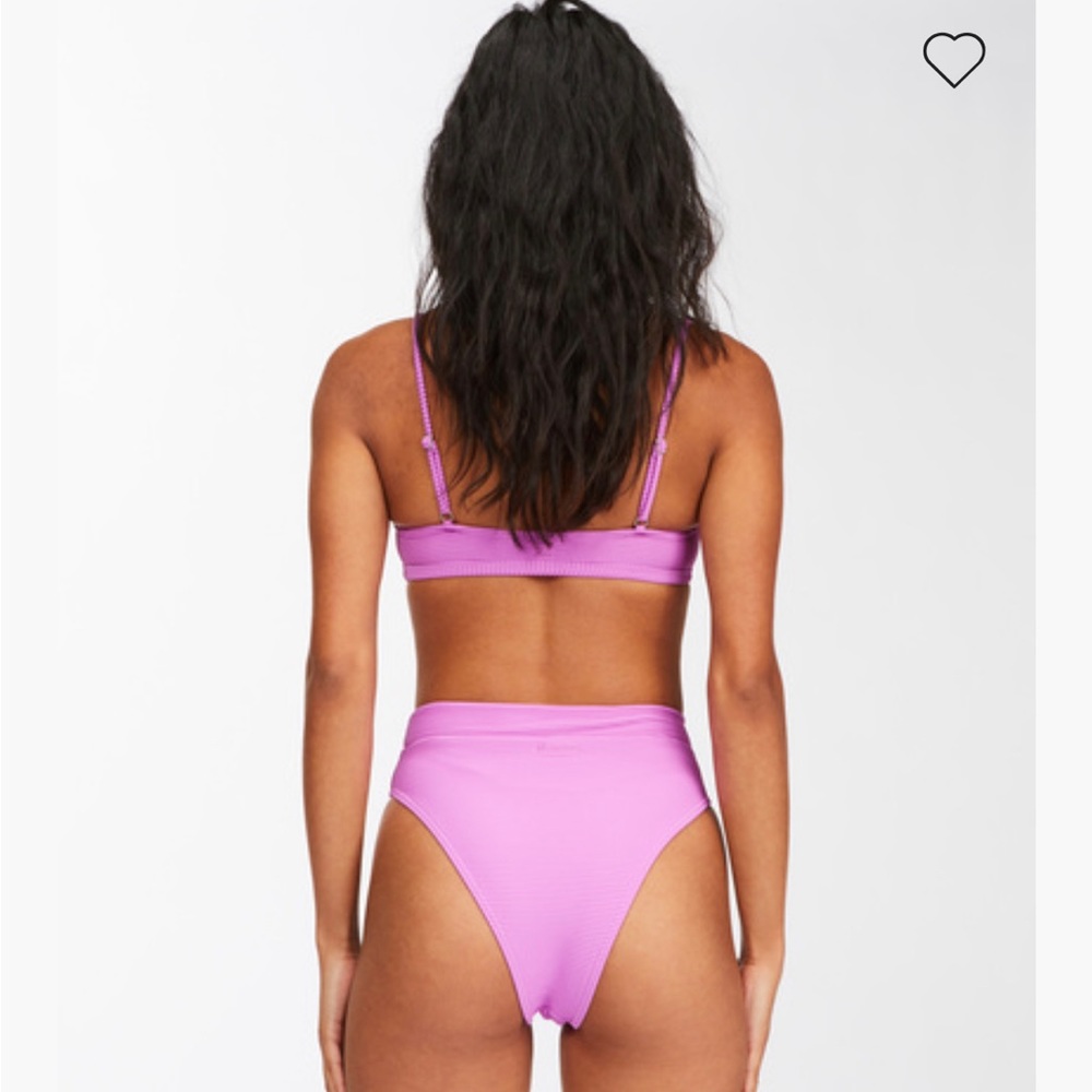 NWT Billabong Tanlines Avery mini scoop neck bikini top. Color: purple - Picture 5 of 10